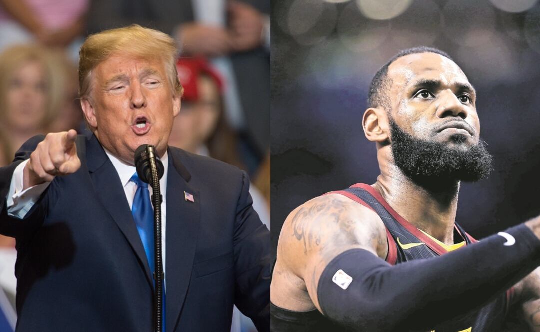 Donald Trump y LeBron James. Foto: Especial / Agencias