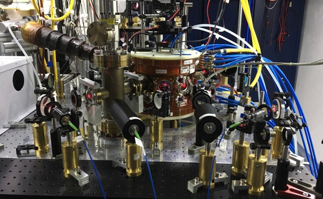 La cámara de ultra-alto vacío en donde el condensado es producido. Foto; Agencia informativa Conacyt