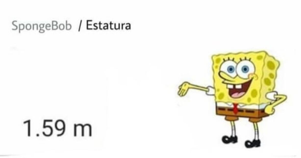 Estatura de Bob Esponja alborota las redes 