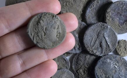 Hallan monedas de hace 2 mil años