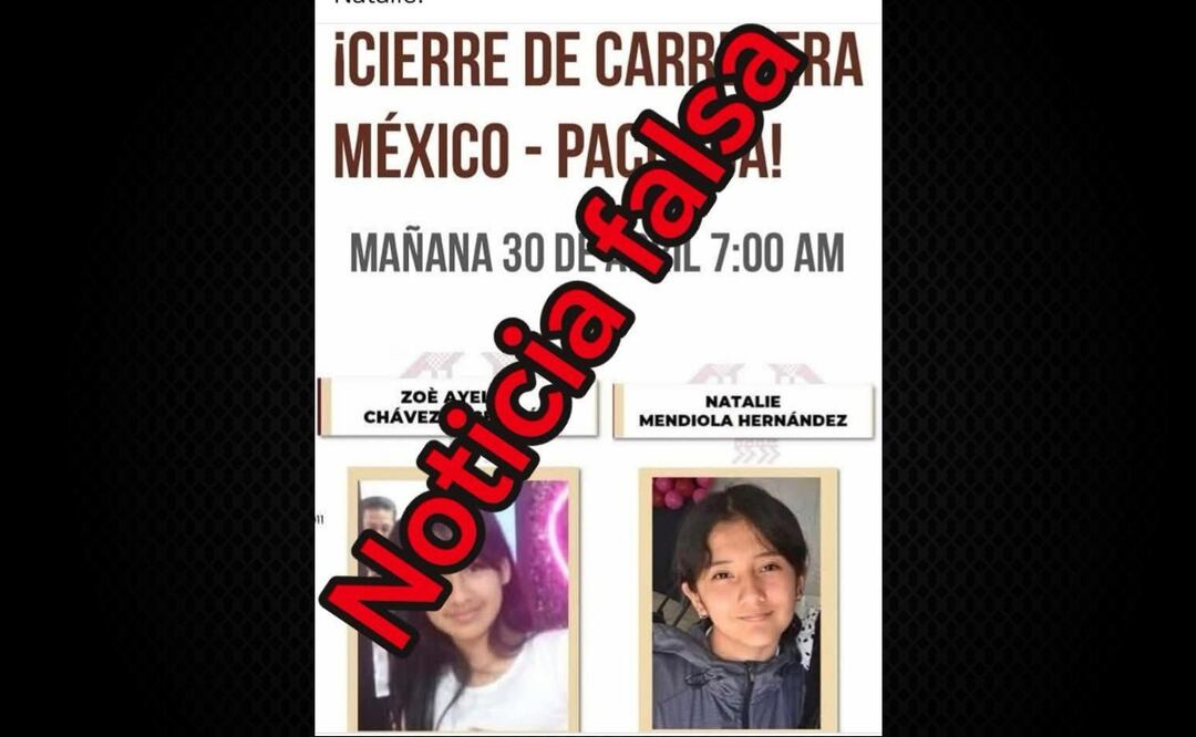 Sin rastro de dos adolescentes en Hidalgo; desmienten bloqueo y hallazgo falso. Foto: Especial