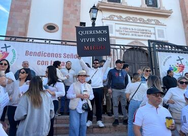Segunda marcha por la paz en Culiacán en exigencia de justicia por los menores Alexander y Gael Antonio