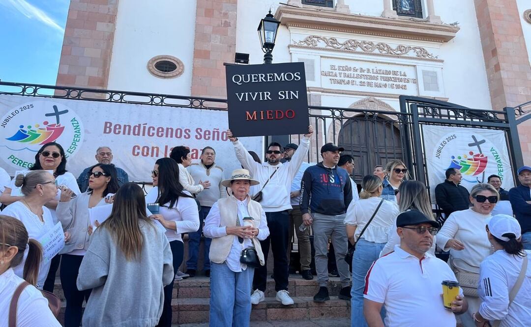 Segunda marcha por la paz en Culiacán en exigencia de justicia por los menores Alexander y Gael Antonio. Foto: Javier Cabrera Martínez