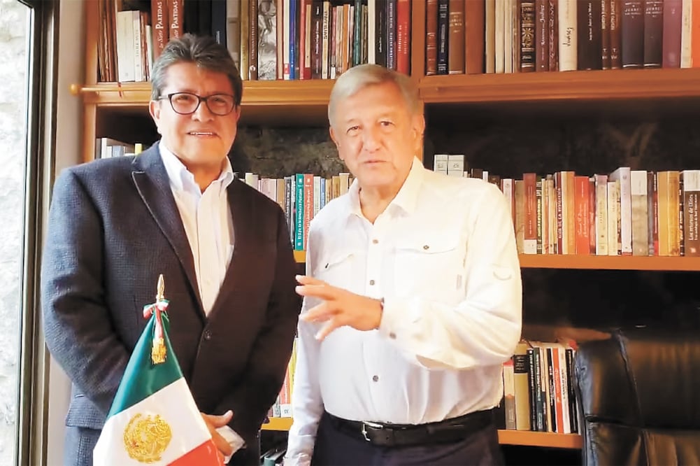 En un video que publicó en sus redes, López Obrador informó que la reunión que tuvo con Ricardo Monreal fue para coordinación de trabajo (TOMADA DE VIDEO)