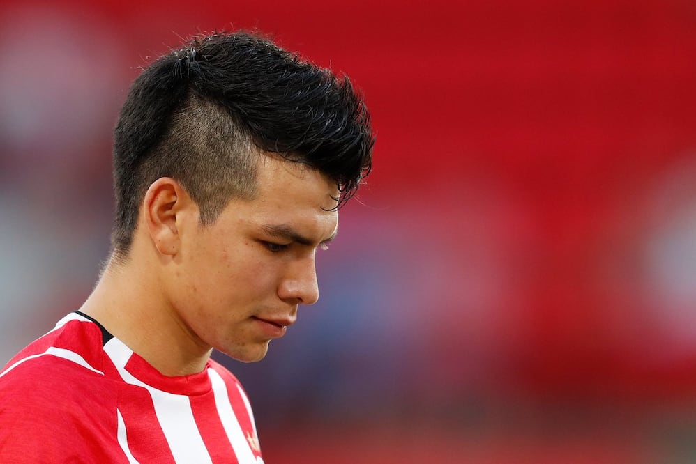 Hirving Lozano entró de cambio. Foto: @PSV