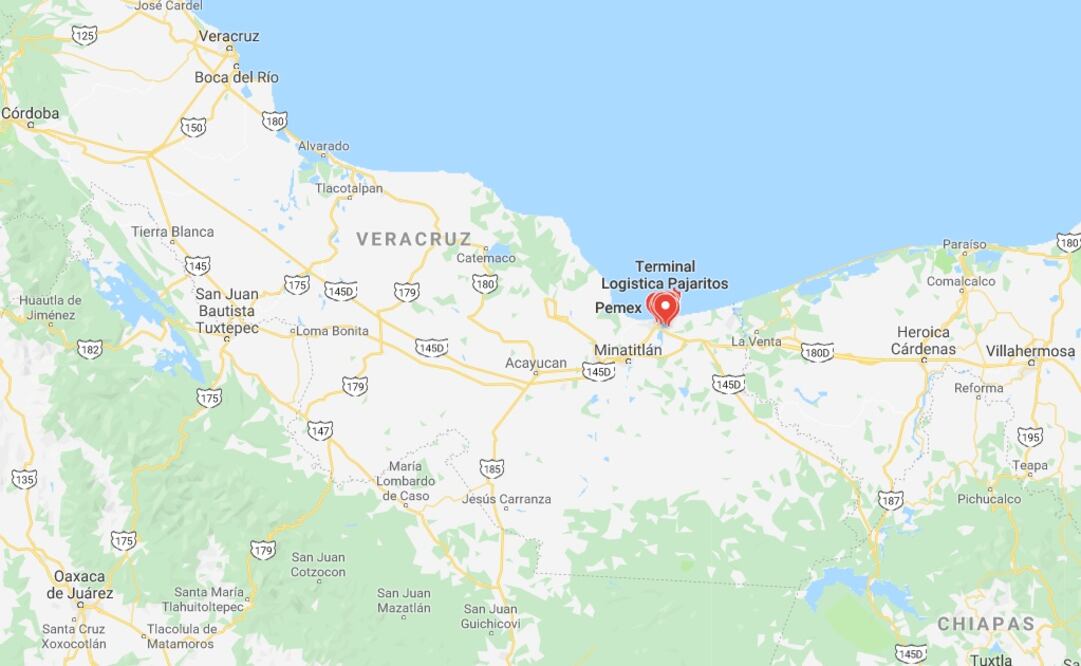 Complejo Petroquímico de Pajaritos, imagen de Google Maps