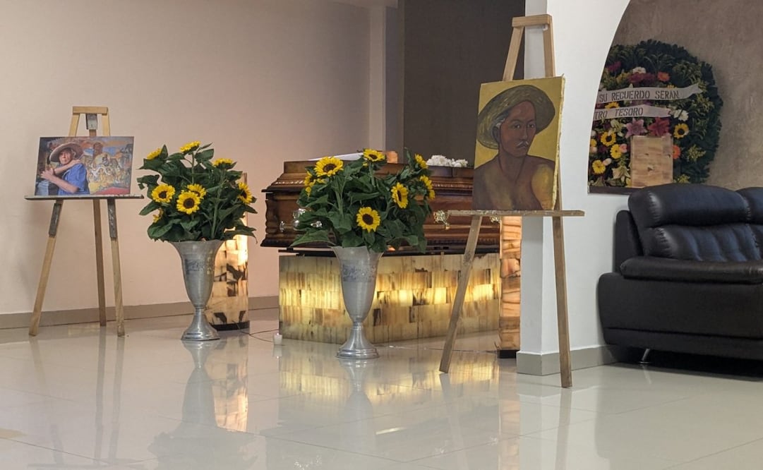 Dan último adiós al muralista Melchor Peredo en Veracruz; lo despiden entre arte y memoria.
Foto: Édgar Ávila Pérez/ EL UNIVERSAL.