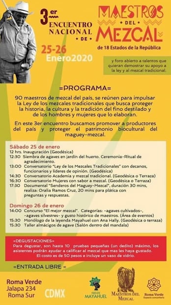No te pierdas el 3er Encuentro Nacional de Maestros del Mezcal