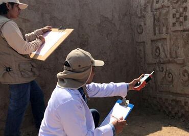 Descubren murales milenarios en un palacio prehispánico