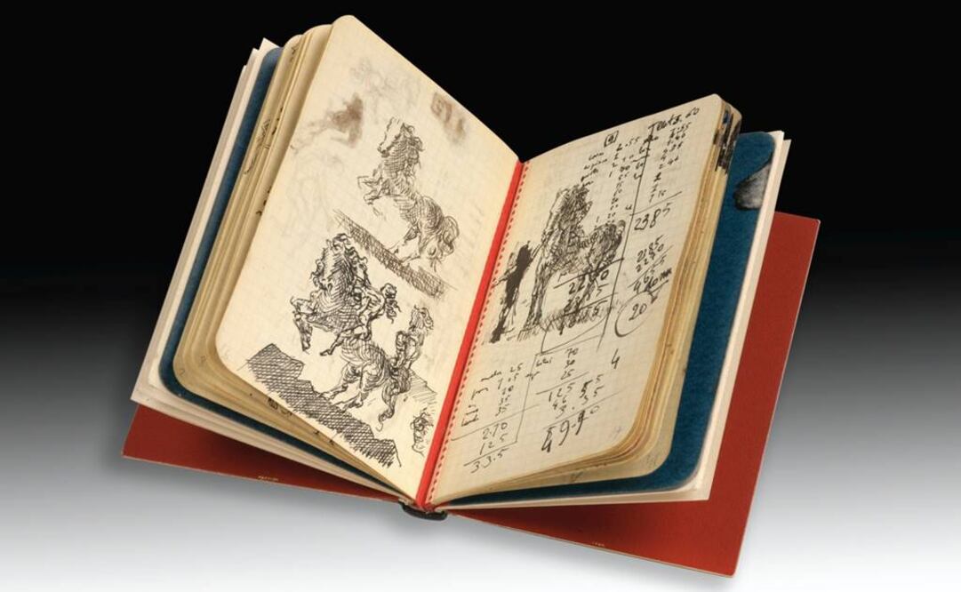 El libro contiene lo que podrían ser estudios de lienzos como "El caballero de la muerte". (FOTO: Sotheby's)