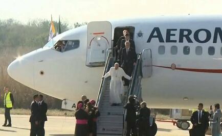 Llega Papa Francisco a Chiapas; vuela a San Cristóbal de las Casas