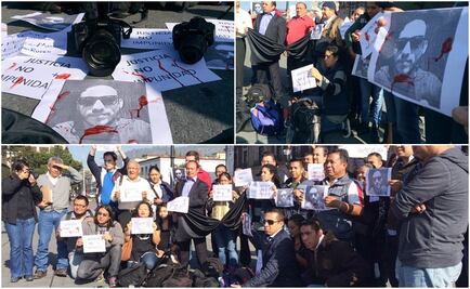 Protestan en Toluca por muerte de fotoperiodista