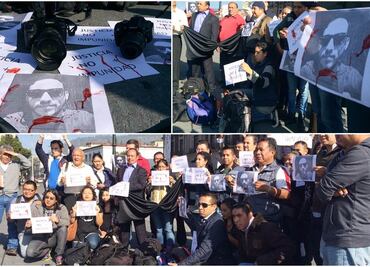 Protestan en Toluca por muerte de fotoperiodista