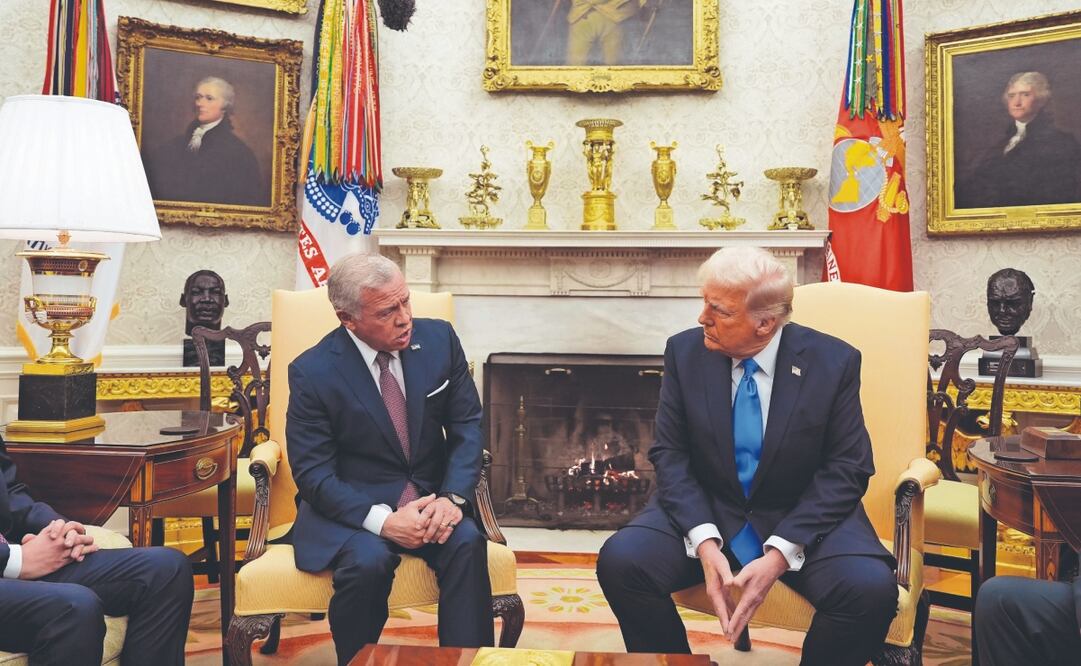 El rey jordano Abdalá II y el presidente Trump, en la Casa Blanca. Foto: de ALEX BRANDON. AP