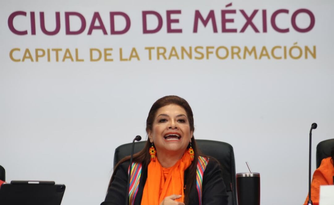 Clara Brugada se suma a llamado de Sheinbaum para implementar acciones contra violencia hacia las mujeres.
Foto: Luis Camacho.