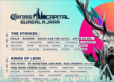 The Strokes y Kings of Leon encabezan el Corona Capital Guadalajara