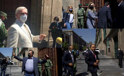 Gobernadores llegan a Palacio Nacional para firmar Acuerdo Nacional por la Democracia