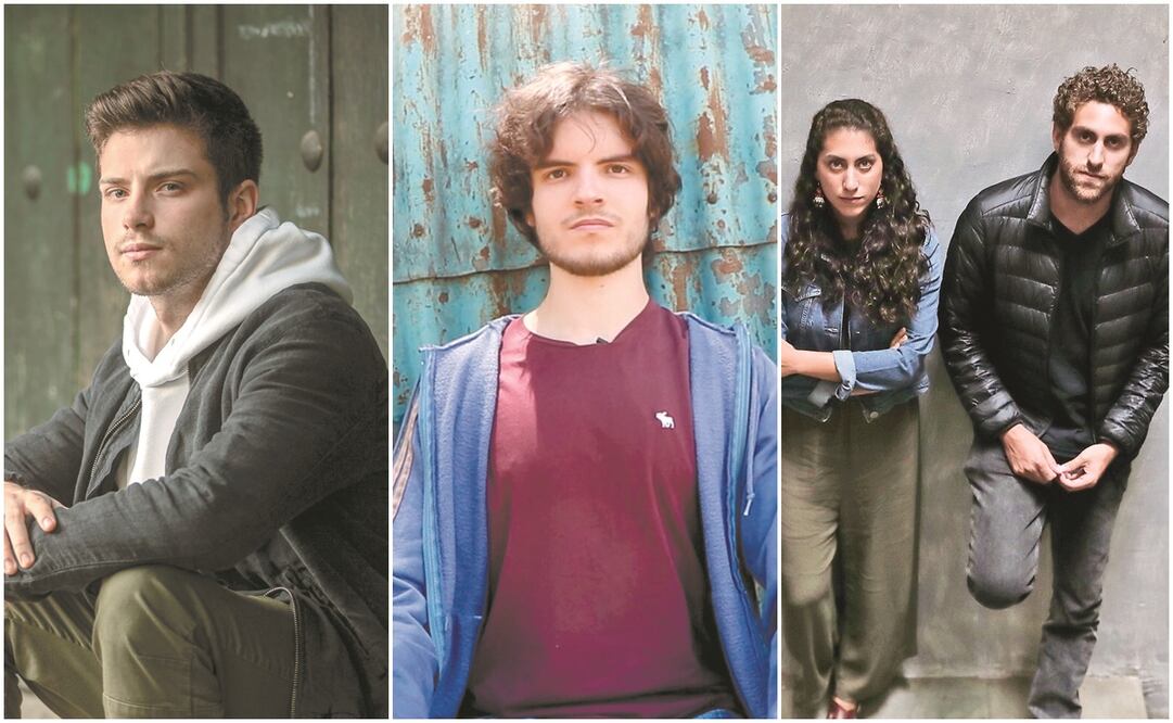 Nicolás recién lanzó el sencillo TRANZE (izquierda). Mateo Cuarón planea sacar varias canciones este año. Mariana y Santiago al principio preferían otras actividades (derecha). Fotos: Cortesía