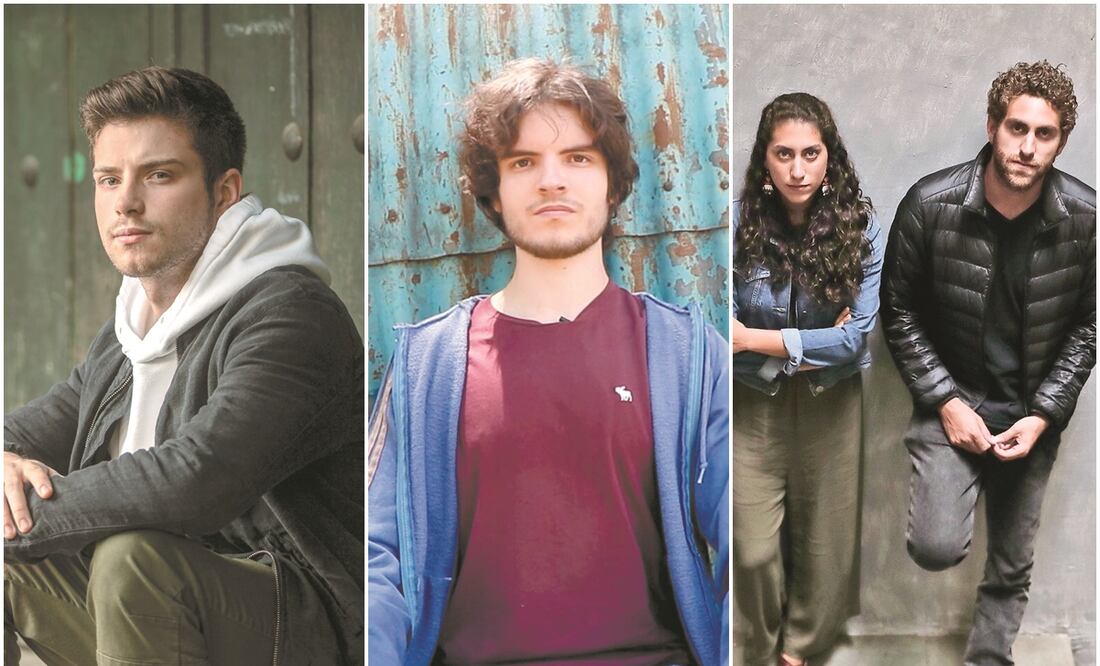 Nicolás recién lanzó el sencillo TRANZE (izquierda). Mateo Cuarón planea sacar varias canciones este año. Mariana y Santiago al principio preferían otras actividades (derecha). Fotos: Cortesía