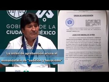 “No me asusta” orden de captura, asegura Morales