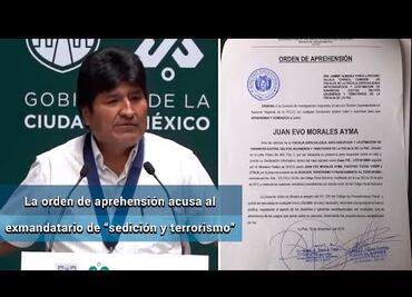 “No me asusta” orden de captura, asegura Morales