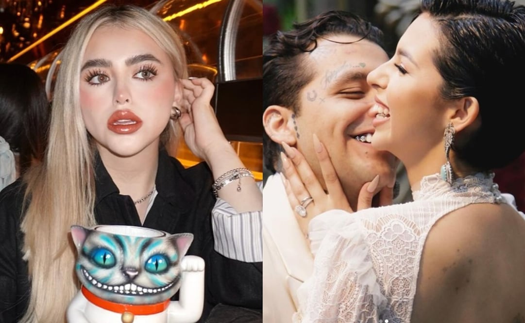 En la fotografía se pueden ver a Amely Nodal junto a su hermano Christian y a su esposa, Ángela Aguilar. Foto: Instagram oficial.