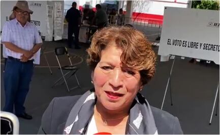Delfina Gómez afirma que “sí hay todas las condiciones de seguridad” para votar en el Edomex