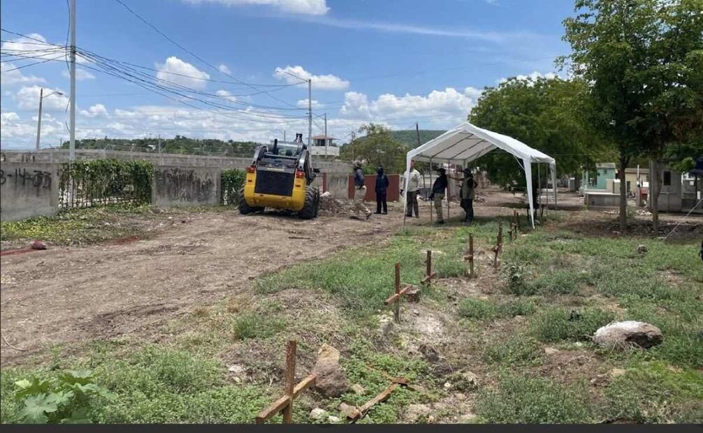 La Fiscalía General del Estado dio a conocer que en forma reciente se localizaron en un tercer nivel de excavación.
Foto: Especial.