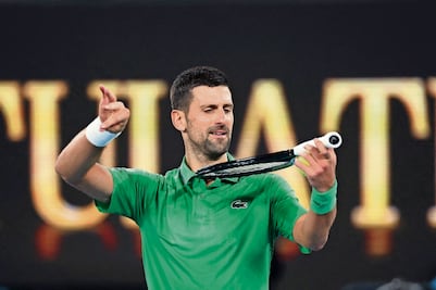 Novak Djokovic, el ejemplo del desafío a la edad; quiere agrandar su legado en Australia