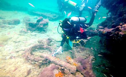 Submerged wreck of first ever Mayan slave ship identified in Mexico