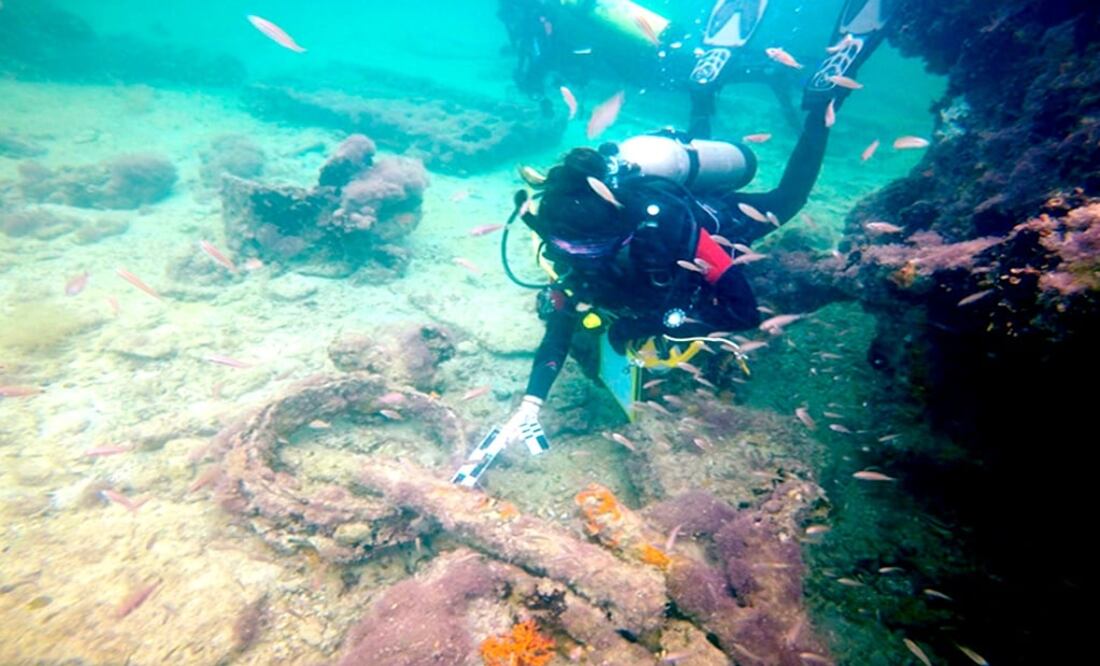 The shipwreck was first discovered in 2017 - Photo: Helena Barba/INAH