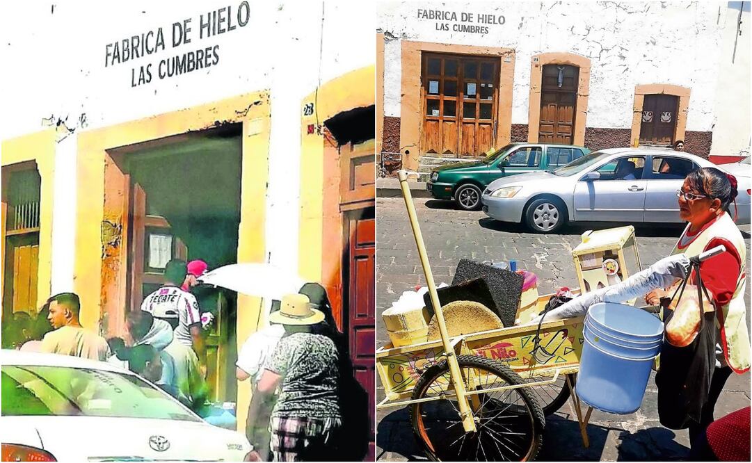 Muchos comerciantes hacen fila desde temprano afuera de las pocas fábricas de hielo para alcanzar a surtirse y no tener que cerrar su negocio. Fotos: Eliezer Name