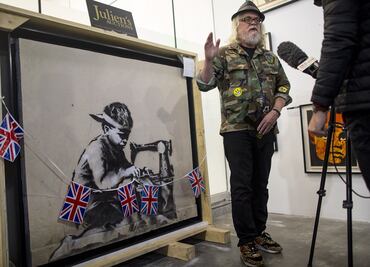 Artista planea borrar un Banksy que adquirió en subasta