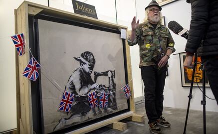 Artista planea borrar un Banksy que adquirió en subasta