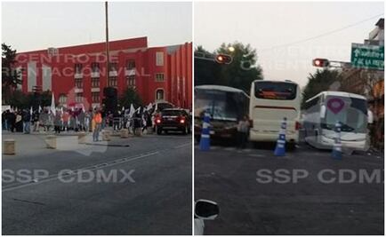 Alistan protesta en Monumento a la Revolución; cierran Bucareli