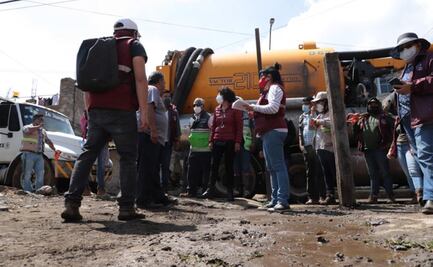 Tlalpan realiza labores de limpieza en zonas afectadas por lluvias de anoche