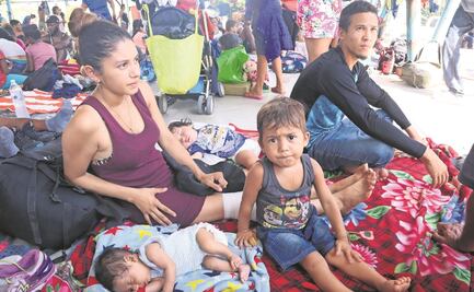 Más de 1,200 niños viajan con sus padres hacia EU desde Chiapas
