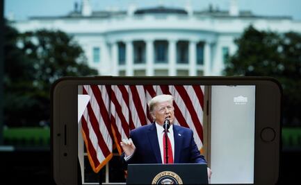 Trump critica protesta frente a la Casa Blanca por querer "causar problemas"