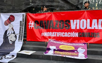 Víctimas de violencia protestan por posible ratificación de Manuel Cavazos en Tribunal capitalino; está acusado de abuso