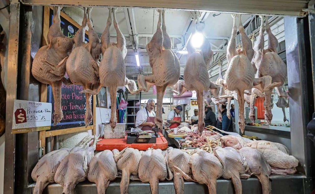 Venta de pavo en México. Foto: Gabriel Pano / EL UNIVERSAL