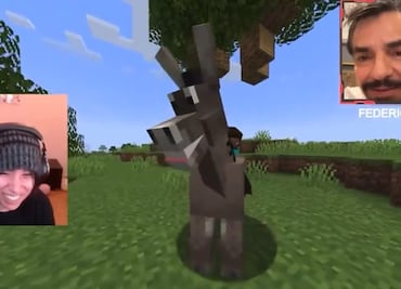 VIDEO: Eugenio Derbez vuelve como el Burro de Shrek con streamer "Quackity" en Minecraft
