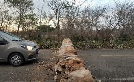 Instalan muro en municipio de Yucatán para impedir paso ante Covid-19