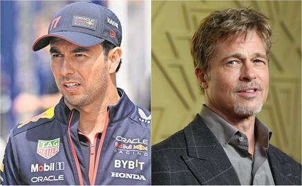 Checo Pérez y Brad Pitt se ven las caras en el GP de Gran Bretaña