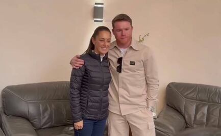 “Orgullo de México”: Sheinbaum se reúne con Saúl “El Canelo" Álvarez y destaca sus triunfos 