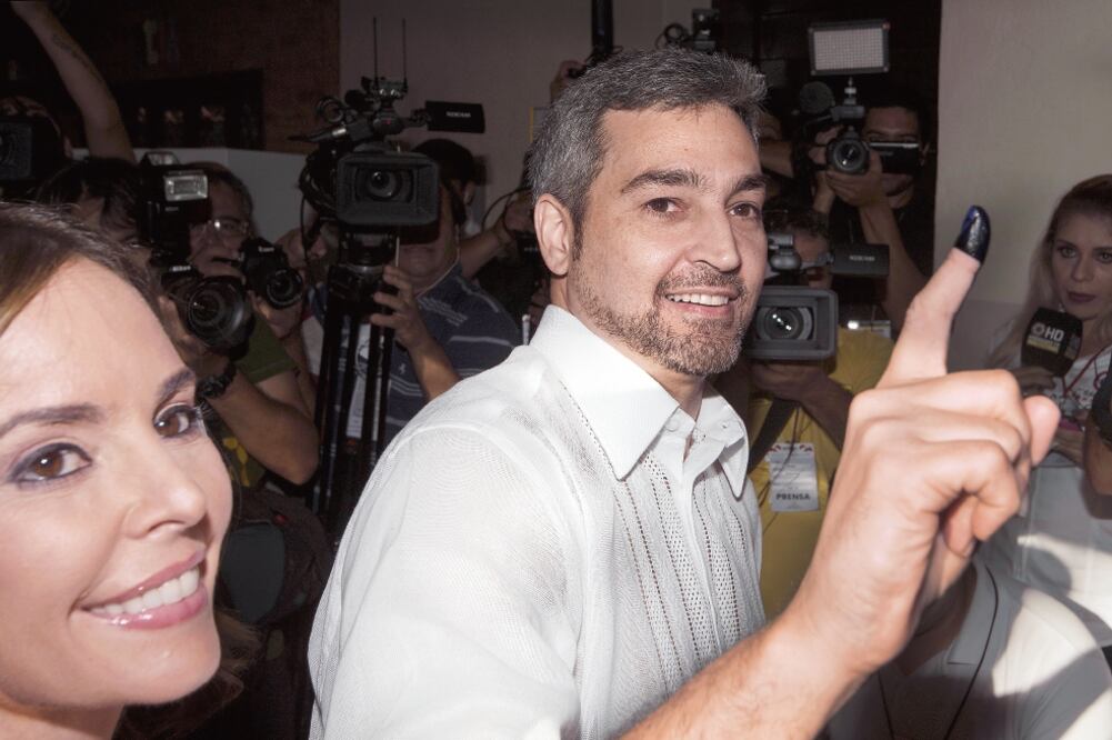 Compromisos. Mario Abdo Benítez, de 46 años, se comprometió a luchar contra la corrupción y sanear el debilitado Poder Judicial de Paraguay. Foto: EITAN ABRAMOVICH. AFP