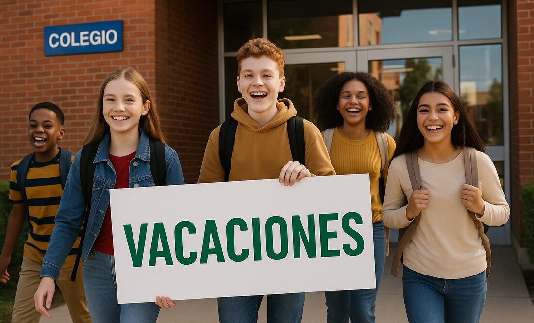 Ciclo escolar 2024-2025. Foto: Creada con IA