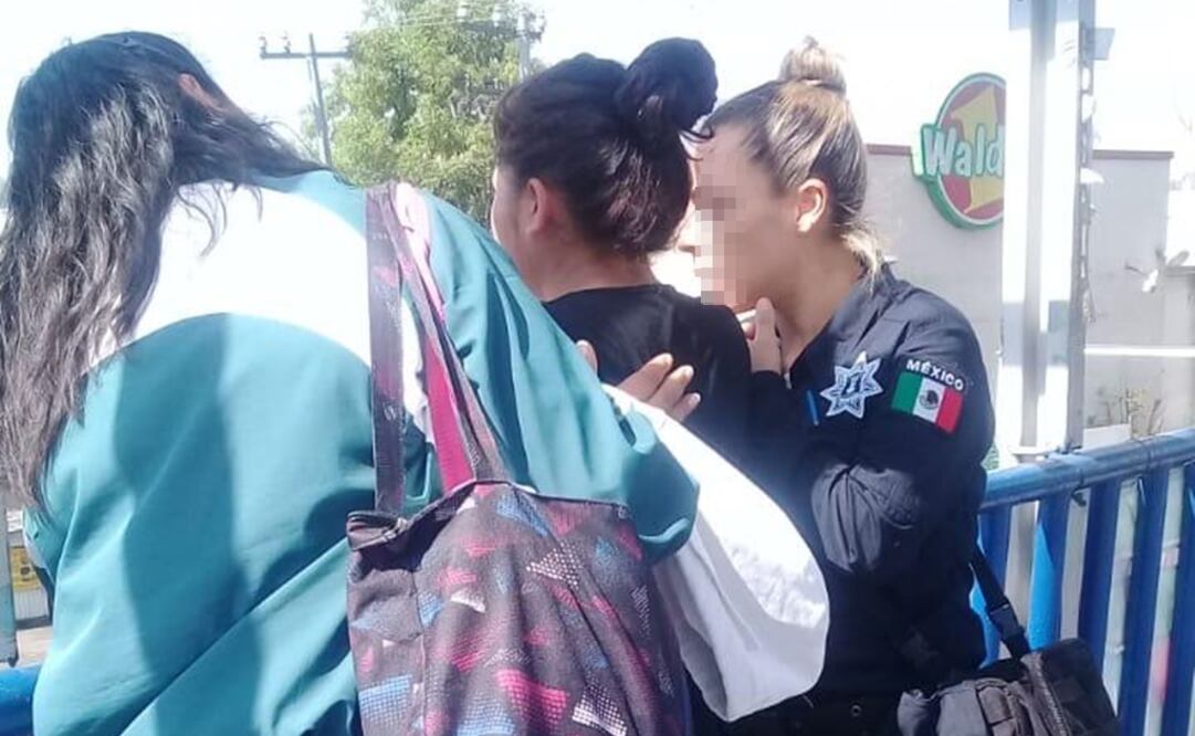 Menor de edad se iba a lanzar de puente peatonal en Naucalpan (ESPECIAL)