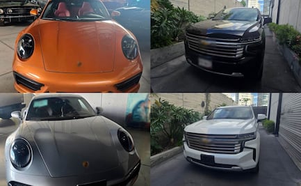 Él es líder de “Los Amarillos”, ligado a “Los Rusos”; esta es su lujosa flotilla con Mercedes Benz, Cybertuck, BMW y porsches