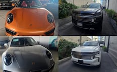 Él es líder de “Los Amarillos”, ligado a “Los Rusos”; esta es su lujosa flotilla con Mercedes Benz, Cybertuck, BMW y porsches