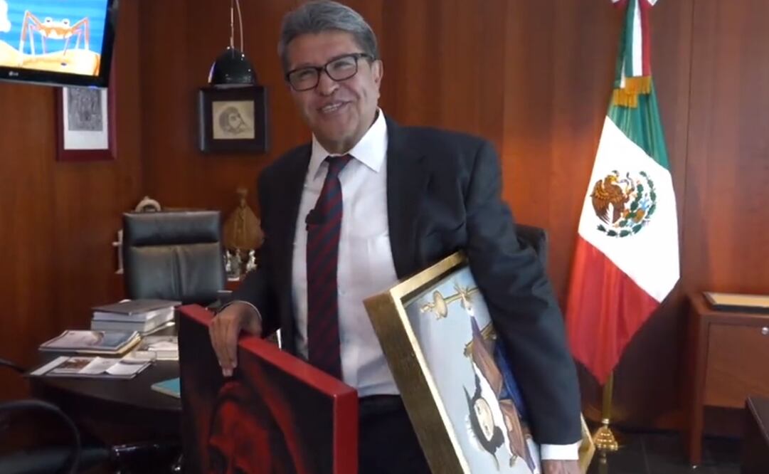 Ricardo Monreal comenzó con la mudanza de su oficina en el Senado. Foto: Captura de pantalla